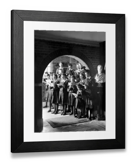Framed Print : Christmas prepartations at the Royal Caledonian Schools, Bushey. carols. 15 November Framed Print : Christmas prepartations at the Royal Caledonian Schools, Bushey. carols. 15 November