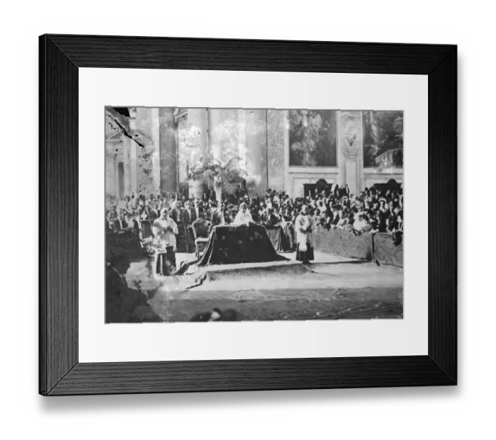 Framed Print : Royal wedding in Rome. Wedding of Infante Don Juan and Princess Marie Mercedes Framed Print : Royal wedding in Rome. Wedding of Infante Don Juan and Princess Marie Mercedes