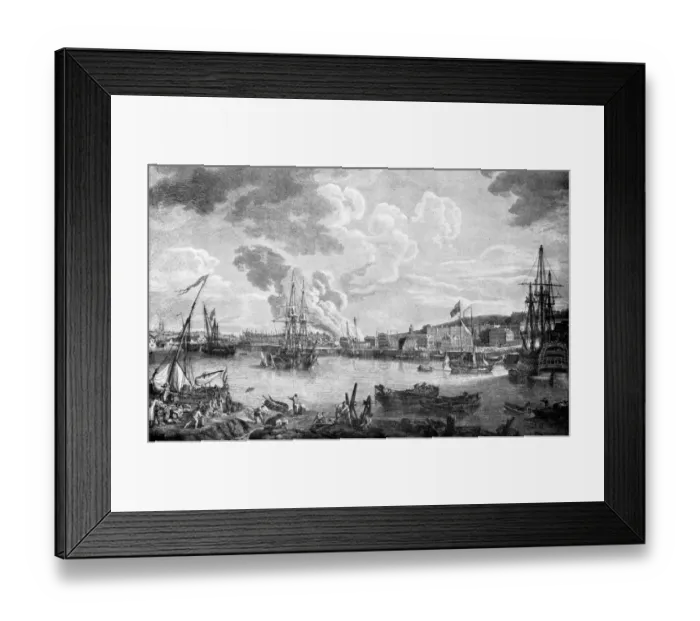 Framed Print : The Royal Dockyard at Chatham, 1793 It was here that the Victory was built in 1765 Framed Print : The Royal Dockyard at Chatham, 1793 It was here that the Victory was built in 1765