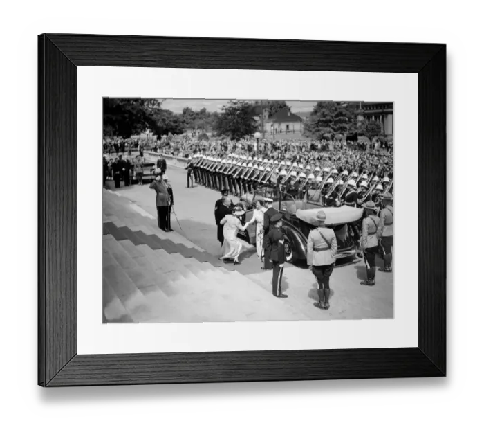 Framed Print : The Royal tour of Canada and the USA by King George VI and Queen Elizabeth, 1939 A TopFoto