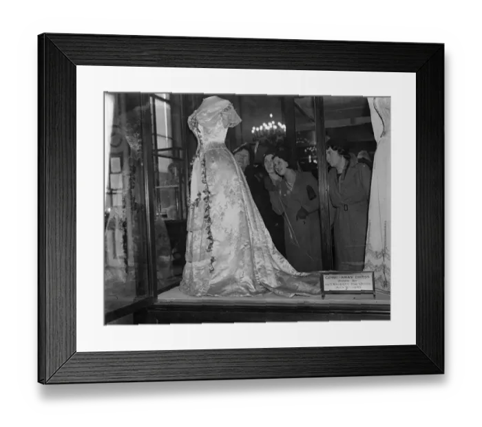 Framed Print : Special exhibition of Royal wedding gowns may be arranged for jubilee celebrations Framed Print : Special exhibition of Royal wedding gowns may be arranged for jubilee celebrations