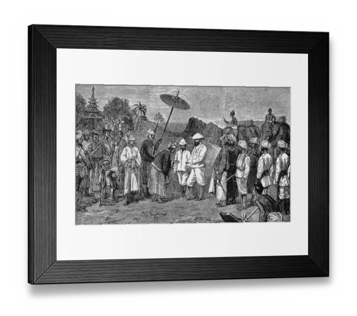 Framed Print : A Deputy Commissioner Receives the Sambwa of Kale Major Raikes, Deputy Commissioner Framed Print : A Deputy Commissioner Receives the Sambwa of Kale Major Raikes, Deputy Commissioner