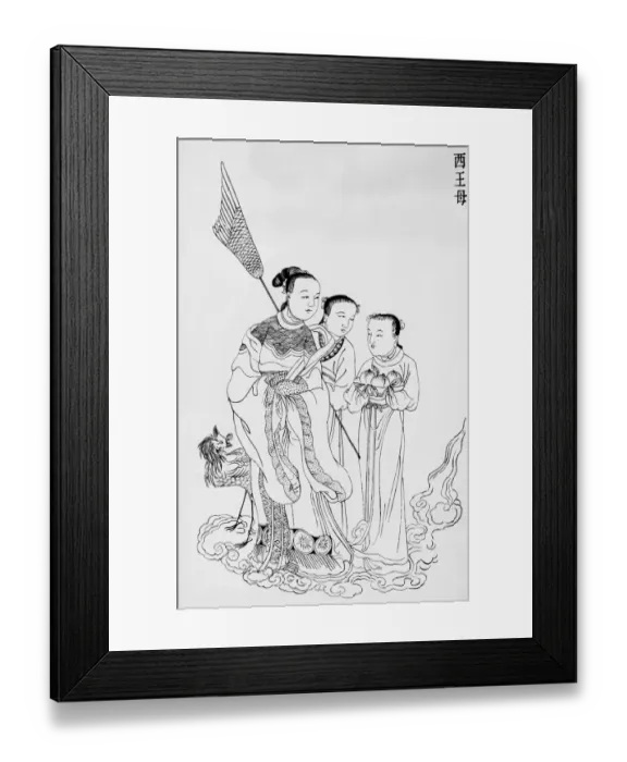 Framed Print : Hsi wang mu the Western Royal Mother Framed Print : Hsi wang mu the Western Royal Mother