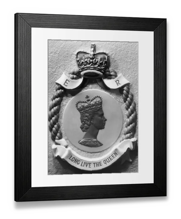 Framed Print : Coronation Souvenir A Coronation Plaque 1953
