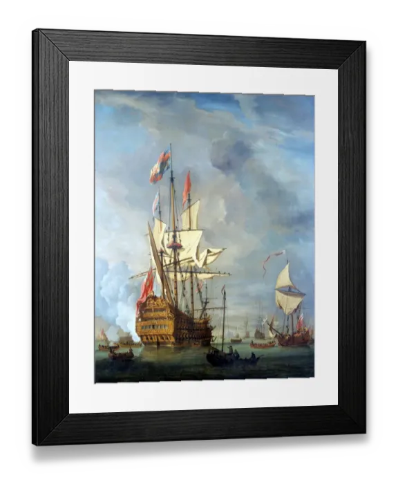 Framed Print : Transport Sea Post 1700 Royal Soverign 1701 Framed Print : Transport Sea Post 1700 Royal Soverign 1701