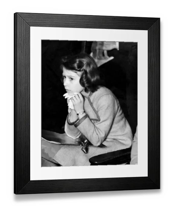 Framed Print : Princess Elizabeth (now Queen Elizabeth II) at Coronation Concert for children at Central Hall Framed Print : Princess Elizabeth (now Queen Elizabeth II) at Coronation Concert for children at Central Hall