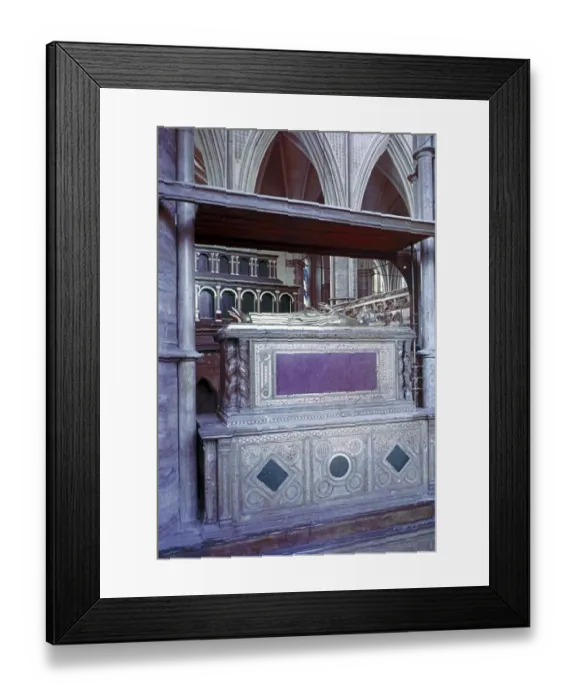 Framed Print : Westminster Abbey, Royal Effigies and Tombs - Henry III