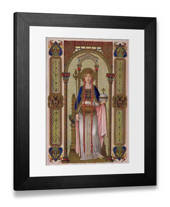 Framed Print : SAINTS - MATHILDIS - MAUD Saint Mathildis - often called in English, Saint Maud Framed Print : SAINTS - MATHILDIS - MAUD Saint Mathildis - often called in English, Saint Maud