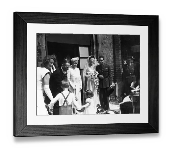 Framed Print : Chapel Royal wedding. The wedding took place today, Friday, at the Chapel Royal Framed Print : Chapel Royal wedding. The wedding took place today, Friday, at the Chapel Royal