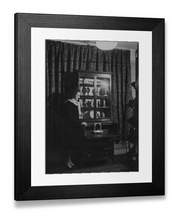 Framed Print : Bristols Royal wedding present. This Hepplewhite secretaire bookcase, containing Framed Print : Bristols Royal wedding present. This Hepplewhite secretaire bookcase, containing