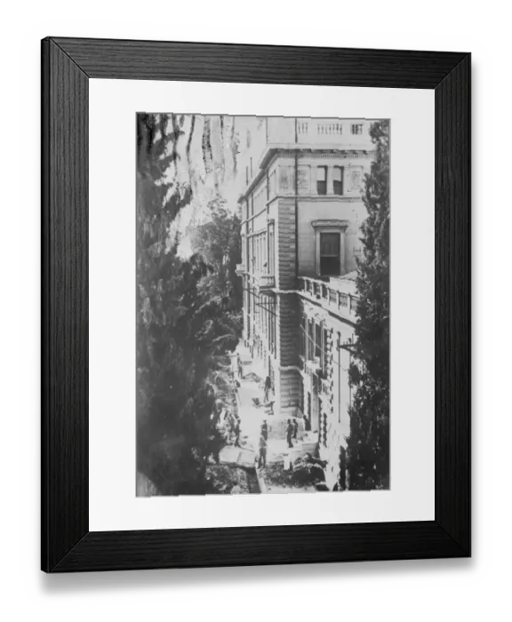 Framed Print : Preparing Royal Palace in Athens for Kings return. The Royal Palace in Athens Framed Print : Preparing Royal Palace in Athens for Kings return. The Royal Palace in Athens