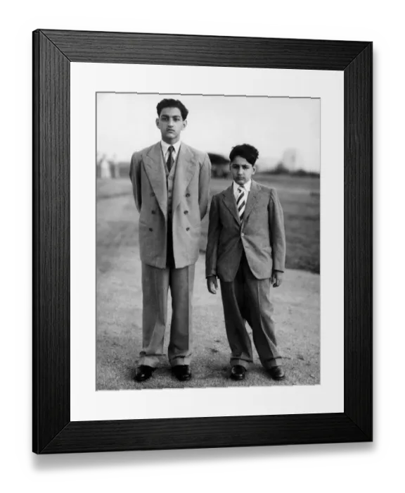 Framed Print : Indian Princeses to Study in England Prince Mukaramjah Bahadur and Prince Muffakamjah Framed Print : Indian Princeses to Study in England Prince Mukaramjah Bahadur and Prince Muffakamjah