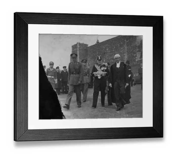 Framed Print : A new hat for Mr Winston Churchill. Mr Winston Churchill, appointed Lord Warden