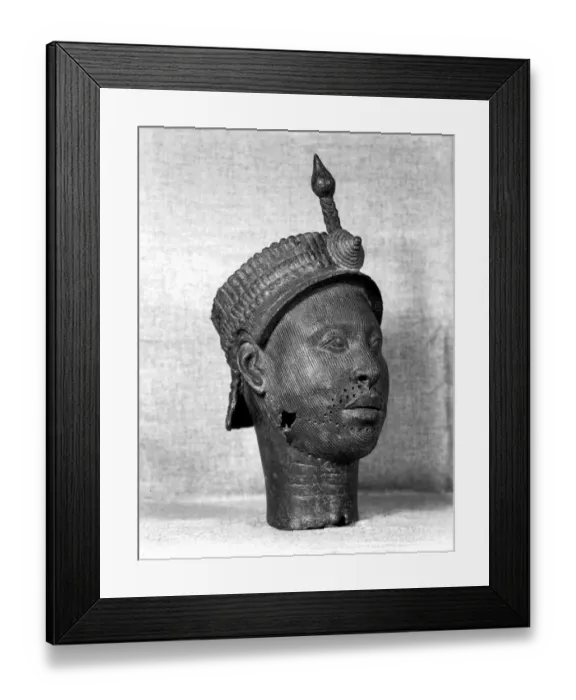 Framed Print : Head of an Oni from Ife Ife and Benin: Ife and Benin were the two ancient African royal cultures Framed Print : Head of an Oni from Ife Ife and Benin: Ife and Benin were the two ancient African royal cultures