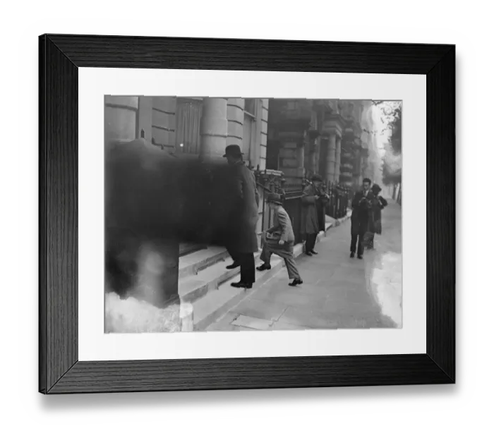 Framed Print : New King Peter of Yugoslavia visits Legation in London. 10 October 1934 Framed Print : New King Peter of Yugoslavia visits Legation in London. 10 October 1934
