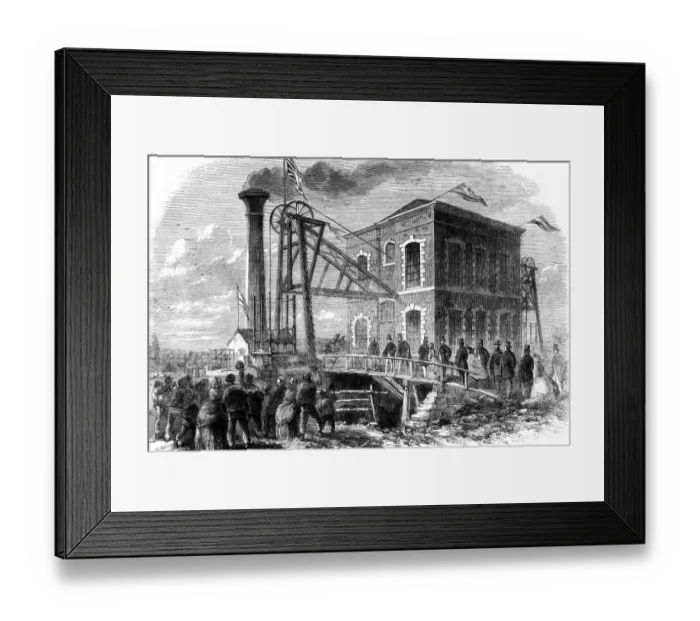 Framed Print : The Prince of Wales at Shireoaks Colliery, Nottinghamshire near Yorkshire border Framed Print : The Prince of Wales at Shireoaks Colliery, Nottinghamshire near Yorkshire border