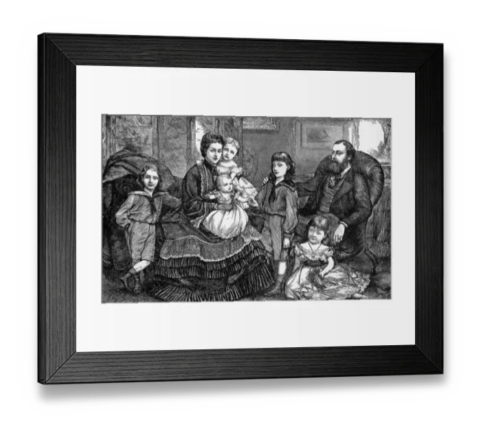 Framed Print : The Prince and Princess of Wales and their Children George Frederick Ernest Albert Framed Print : The Prince and Princess of Wales and their Children George Frederick Ernest Albert