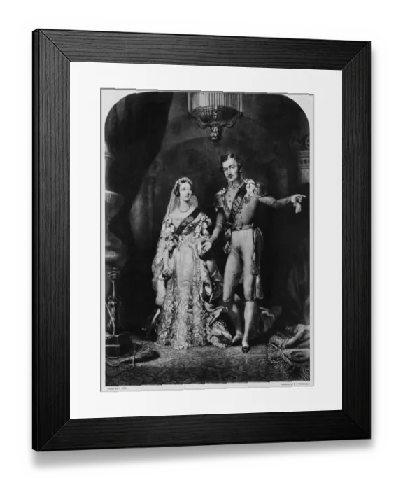 Framed Print : The Queen and Prince Albert on their return from the sacred ceremony, on the 10th Framed Print : The Queen and Prince Albert on their return from the sacred ceremony, on the 10th