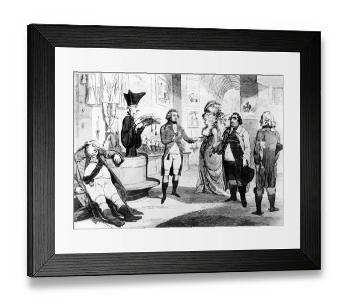 Framed Print : Secret marriage of The Prince of Wales, later King George IV to Maria Fitzherbert Framed Print : Secret marriage of The Prince of Wales, later King George IV to Maria Fitzherbert