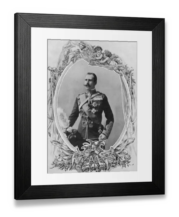 Framed Print : The Royal Wedding: The bridegroom. H. S. H. Prince Alexander of Teck, married to H