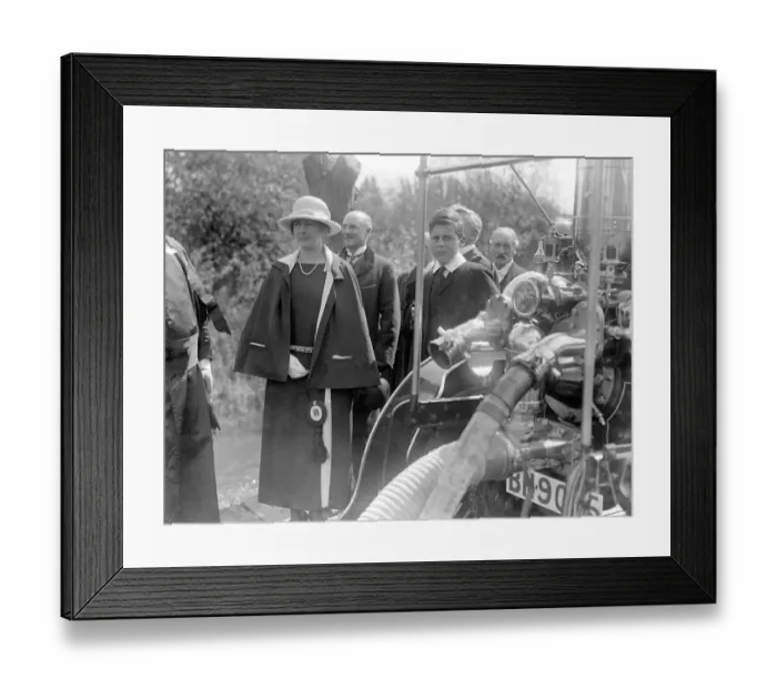 Framed Print : Princess Alice, Countess of Athlone, with her son, Lord Trematon, as they christen
