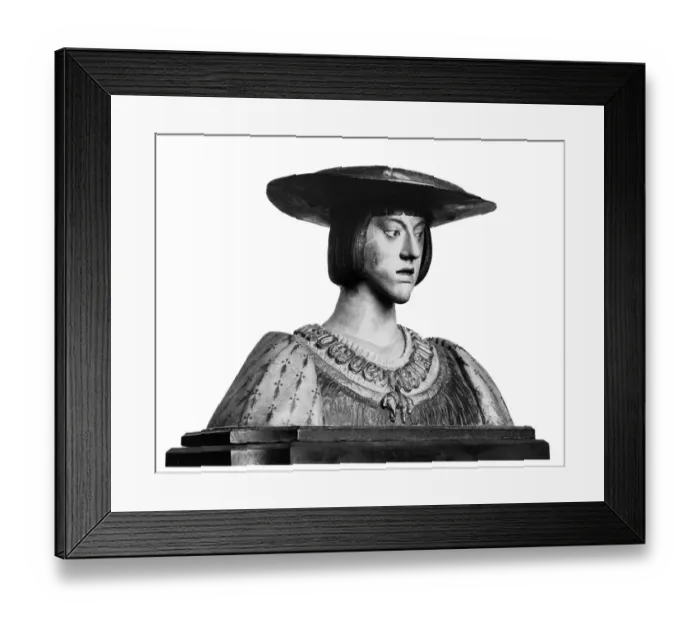 Framed Print : The Emperor Charles V, 1519 - 1558, a bust by Conrad Meit Framed Print : The Emperor Charles V, 1519 - 1558, a bust by Conrad Meit