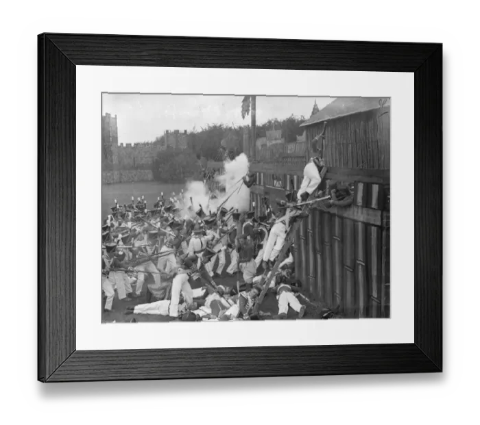 Framed Print : Rangoon river campaign redreates at Aldershot tattoo rehearsal. A full dress rehearsal Framed Print : Rangoon river campaign redreates at Aldershot tattoo rehearsal. A full dress rehearsal
