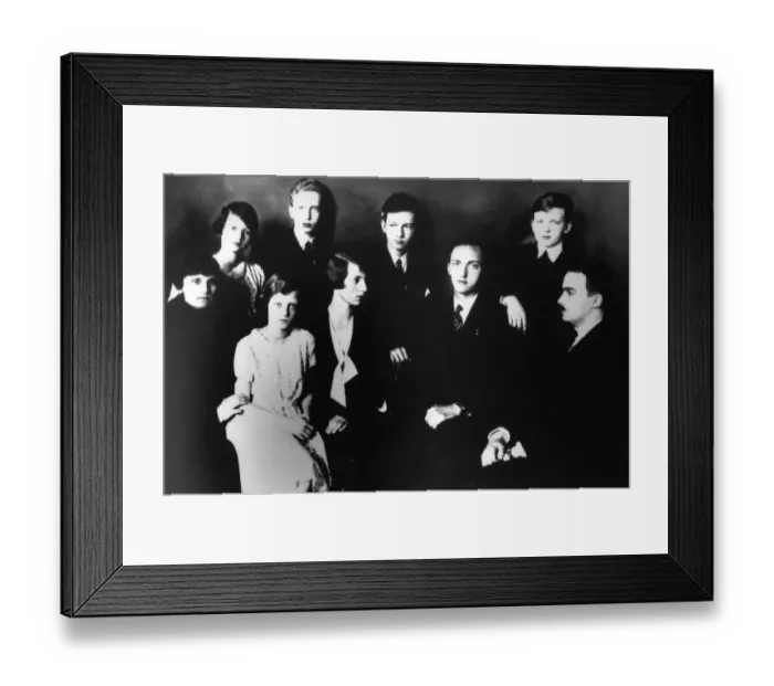 Framed Print : The Hapsburg family in Stenockerzeel, Austria standing - Archduchess Charlotte