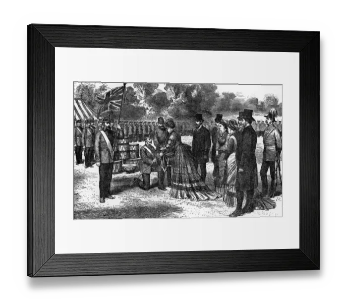 Framed Print : The Princesss Own The Princess of Wales made a neat little speech to officers Framed Print : The Princesss Own The Princess of Wales made a neat little speech to officers