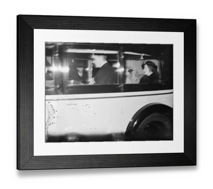 Framed Print : Princess Juliana of the Netherlands travelling in London in her car. Dutch royalty Framed Print : Princess Juliana of the Netherlands travelling in London in her car. Dutch royalty