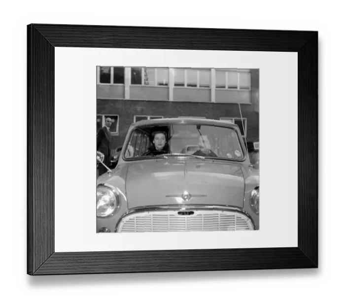Framed Print : London: Driving into London Airport today with her aunt, Princess Olga of Yugoslavia Framed Print : London: Driving into London Airport today with her aunt, Princess Olga of Yugoslavia