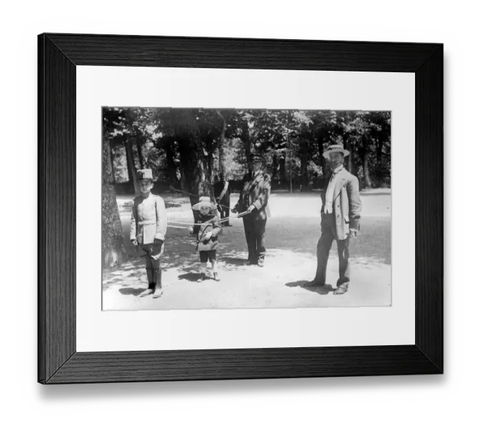 Framed Print : Spain: The Infante Don Jaime, second son of the King of Spain, accompahied by Dr Compairies Framed Print : Spain: The Infante Don Jaime, second son of the King of Spain, accompahied by Dr Compairies