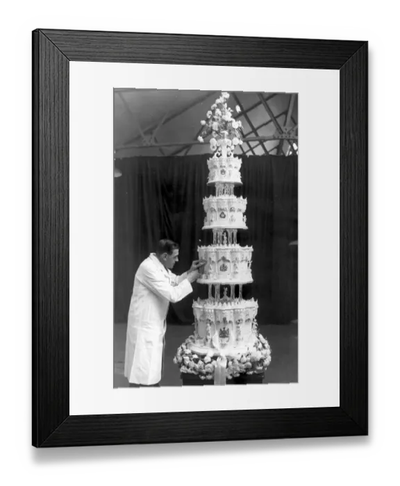 Framed Print : Princess Elizabeths Official Wedding Cake Framed Print : Princess Elizabeths Official Wedding Cake