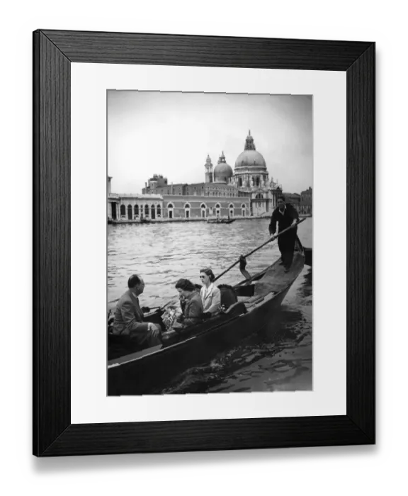Framed Print : Wearing dark glasses Princess Margaret starts off for her tour of the Grand Canal Framed Print : Wearing dark glasses Princess Margaret starts off for her tour of the Grand Canal