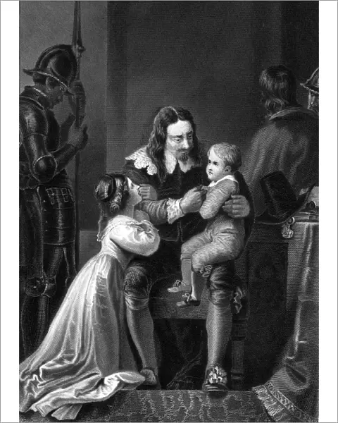 Charles 1st taking leave of his children