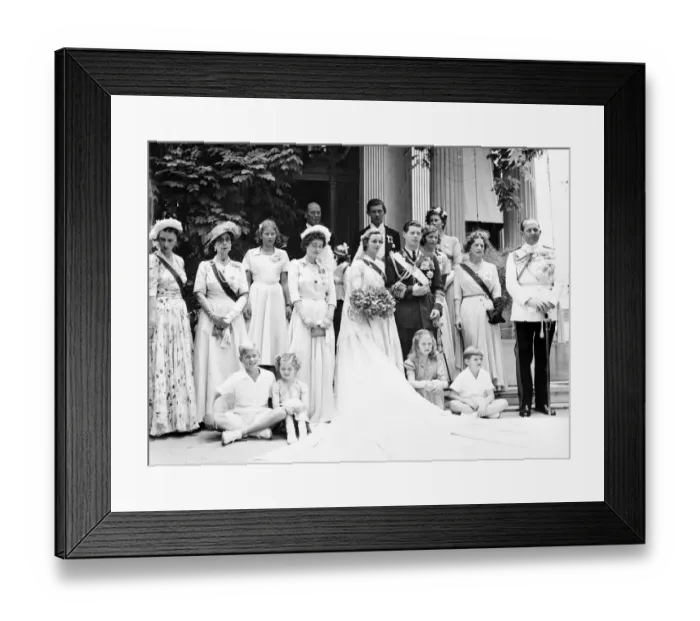 Framed Print : Wedding of Ex- King Michael of Rumania to Princess Anne of Bourbon Parme at Chapel Framed Print : Wedding of Ex- King Michael of Rumania to Princess Anne of Bourbon Parme at Chapel