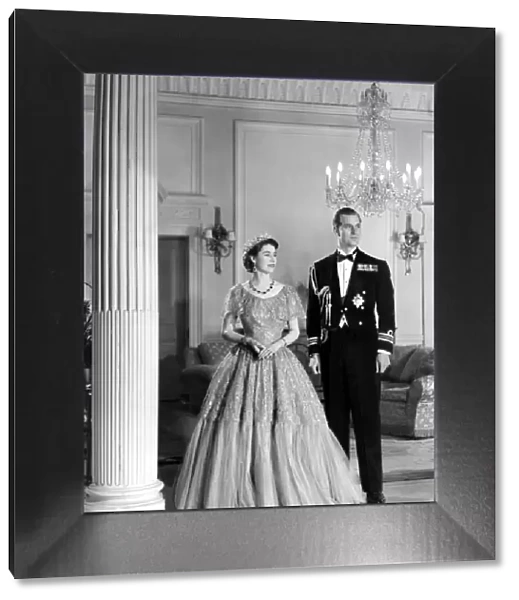 Queen Elizabeth II and Duke of Edinburgh 1952