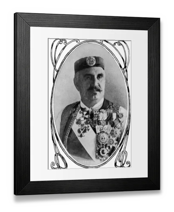 Framed Print : King Nikola I Mirkov Petrovic-Njegos (October 7 [O. S. September 25] 1841 - March 1