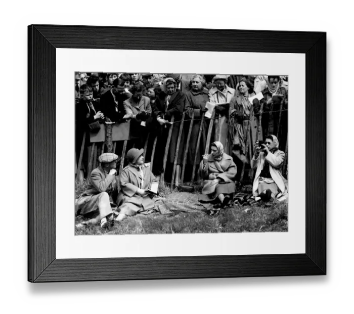 Framed Print : The Crowd Watch the Queen Filming Only a narrow fence separates the crowd from members Framed Print : The Crowd Watch the Queen Filming Only a narrow fence separates the crowd from members