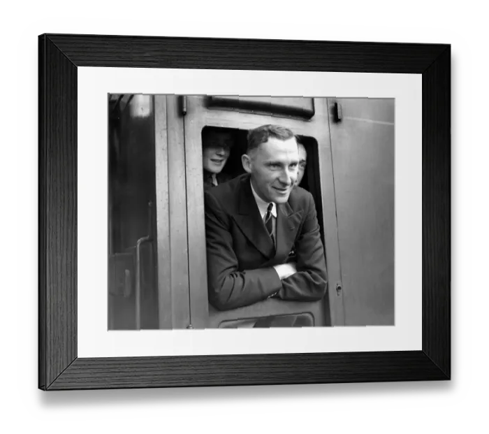 Framed Print : A party of 52 under the auspices of the Public Schools Exploring Society leave