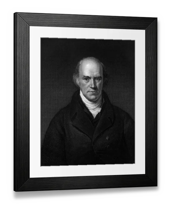Framed Print : Davies Gilbert ( 6 March 1767 - 24 December 1839 ) was a British engineer, author