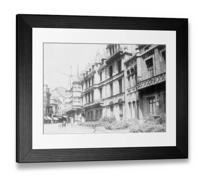 Framed Print : The Royal Palace in Luxembourg. September 1938 Framed Print : The Royal Palace in Luxembourg. September 1938