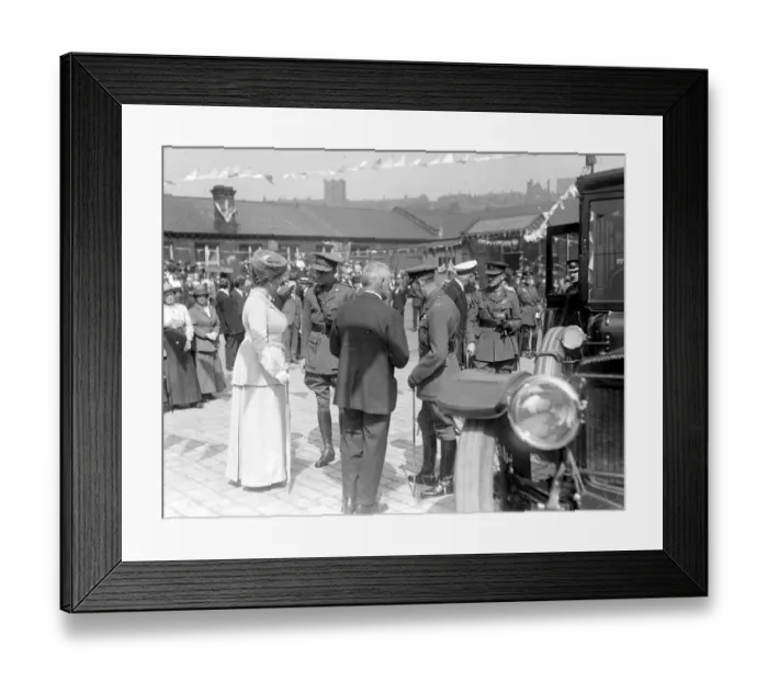 Framed Print : Royal visit to The West Riding. 1 June 1918 Framed Print : Royal visit to The West Riding. 1 June 1918