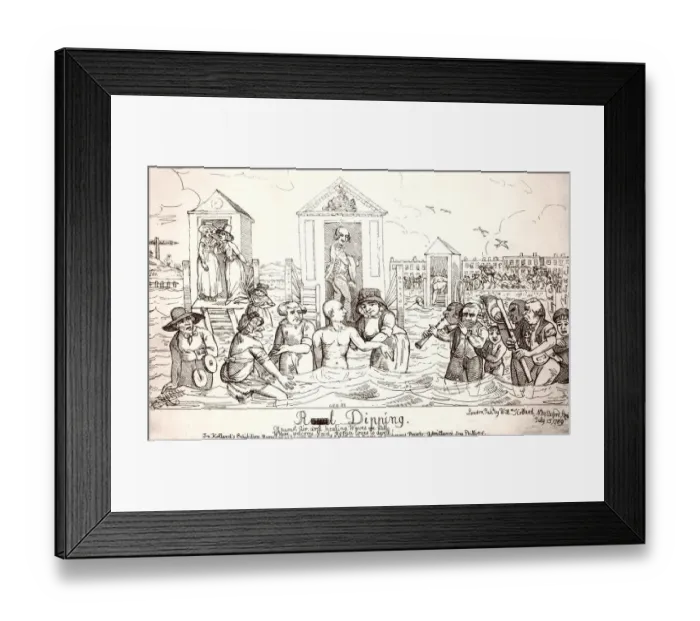 Framed Print : Royal Dipping from Hogarth to Cruikshank Social change in Graphic Satire Framed Print : Royal Dipping from Hogarth to Cruikshank Social change in Graphic Satire