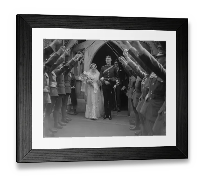 Framed Print : Artillery officers wedding. Mr John Fitzgerald Gregg Gurney, Royal Artillery Framed Print : Artillery officers wedding. Mr John Fitzgerald Gregg Gurney, Royal Artillery