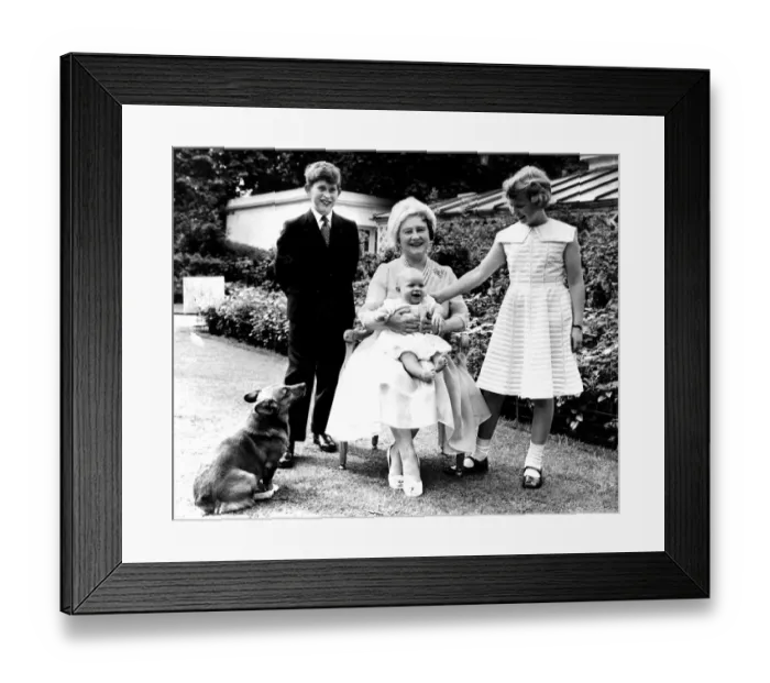 Framed Print : Her 60th birthday, and a day of smiles today (Thursday) for Queen Elizabeth the Queen Mother