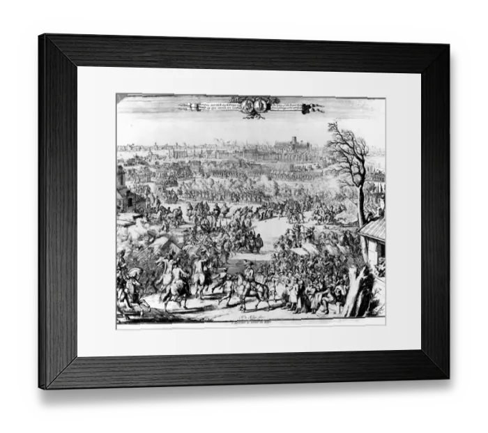 Framed Print : Reception of His Royal Highness Prince of Orange on his entering London. 1689