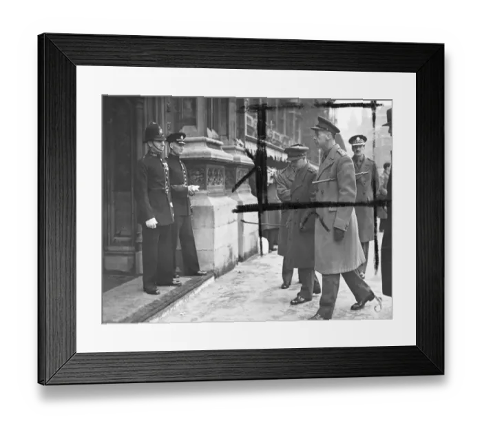 Framed Print : The King and Queen drove in state from Buckingham Palace to the House of Lords for Framed Print : The King and Queen drove in state from Buckingham Palace to the House of Lords for