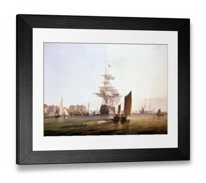 Framed Print : Warships. Clevely the Elder - the Royal George Framed Print : Warships. Clevely the Elder - the Royal George