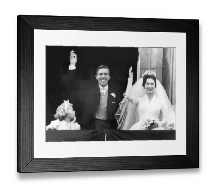 Framed Print : Royal Wedding Day. One of the bridesmaids looks a little puzzled at the sight of Framed Print : Royal Wedding Day. One of the bridesmaids looks a little puzzled at the sight of